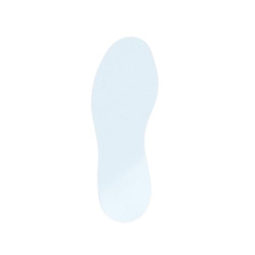 Footprints - 9.5in x 3.5in (25/Pack) White | Low profile, Traffic Resistant Adhesive Footprints for Aisles, Walkways & Evacuation Routes - color: White