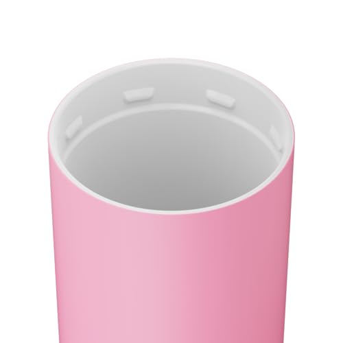 BrüMate Strova 18oz 100% Leakproof Insulated Coffee Mug | Ceramic-Lined Interior | Built-In Silicone Sleeve for Travel | Locking Flip Lid (Primrose) - color: Primrose