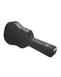 VEVOR Acoustic Guitar Hard Case, 43.31 in Gourd-Shaped Guitar Hard Case, With Lock Latch Key Handle, PVC Padding Soft Lining Water-Resistant Hard Shell Guitar Case, for 39-41 in Acoustic Guitar, Black | With Lock Latch Key Handle, PVC Padding Soft Lining