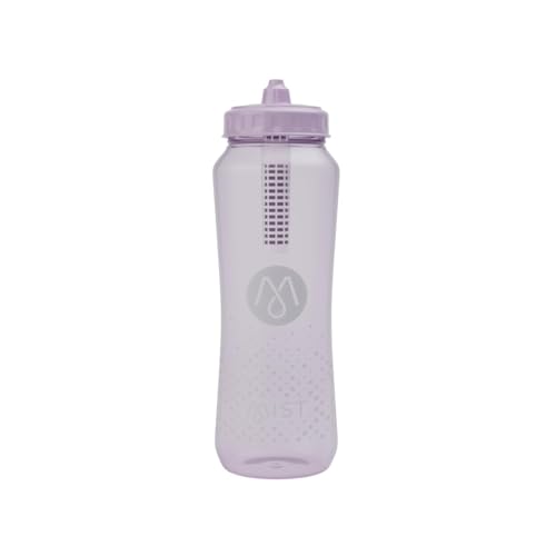 Mist Sports Squeeze Water Bottle with Built-In Filter for Pure Water, Lightweight and Easy Grip Squeeze Water Bottles Sports Quality, Leak Proof & BPA Free Athletic Water Bottle Squirt Top, Lavender - color: Lavender