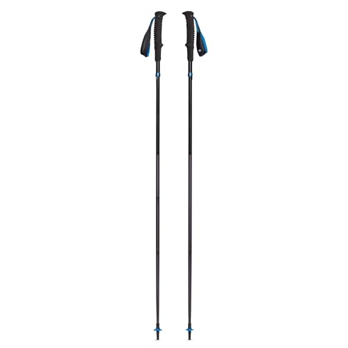 BLACK DIAMOND Distance Z Trekking Poles (Pair), Foldable Z-Pole, Hiking - color: Pewter (Aluminum Z-Folding), size: 100 cm