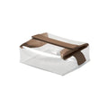 Cadence Parcel - Clear Travel Kit with Zipperless Magnetic Closure - Chestnut, Medium - Durable, Leak-Resistant and TSA Approved Toiletry Bag - Modular Organization - Recycled TPU (1 Qt) - color: Chestnut, size: Medium
