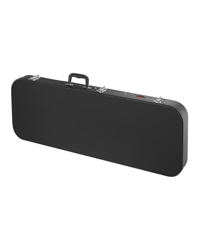 VEVOR Electric Guitar Hard Case, 43.11 in Rectangular Guitar Hard Case, With Lock Latch Keys Handle, PVC Padding Soft Lining Water-Resistant Hard Shell Guitar Cases, for 39 in Electric Guitars, Black | 43.11 Inch Hard-Shell Case with PVC Padding Soft Lini