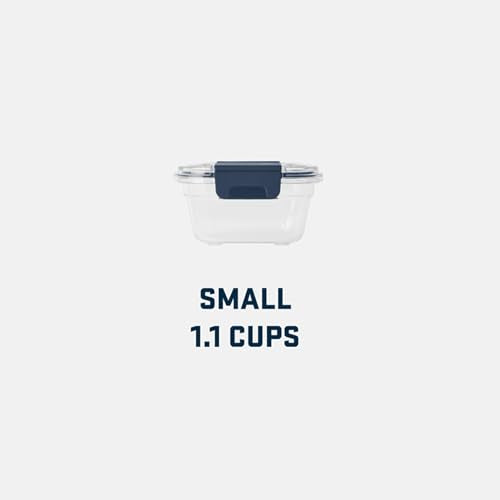 YETI Plastic Food Storage Container, BPA Free, Locking & Airtight Lid, Microwave, Freezer, and Dishwasher Safe, Leak-Proof, Cooler and Thin Ice Compatible - color: Navy - Small