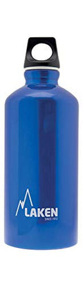 Laken Futura Aluminum Water Bottle - Narrow Mouth, Screw Cap with Loop - Leak-Proof, BPA Free, Made in Spain - 20oz, Blue - color: Blue, size: 20 Ounces