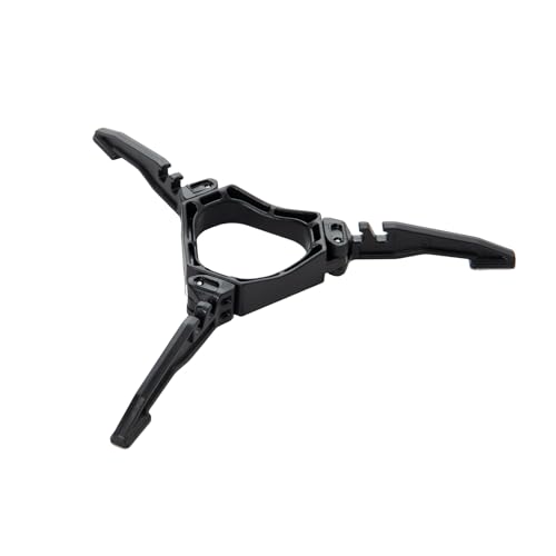 Fire-Maple Gas Canister Stand Foldable Tripod Bracket for Camping Stoves | Rock-solid Stability, Secure on Any Terrain, Fits Most Gas Canisters, Folds Tiny, 30g - color: Black