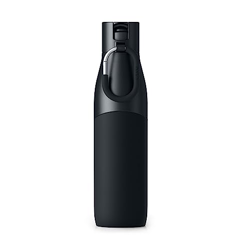 LARQ Bottle Movement Filtered - Lightweight Non-Insulated Stainless Steel Water Bottle BPA Free with Nano Zero Technology and Long-Lasting Filters, Black/Onyx, 32oz - color: Black/Onyx, size: 32 Ounces