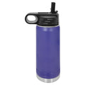 Polar Camel 40 oz Stainless Steel Water Bottle with Flip Top Lid and Straw (Purple) - color: Purple