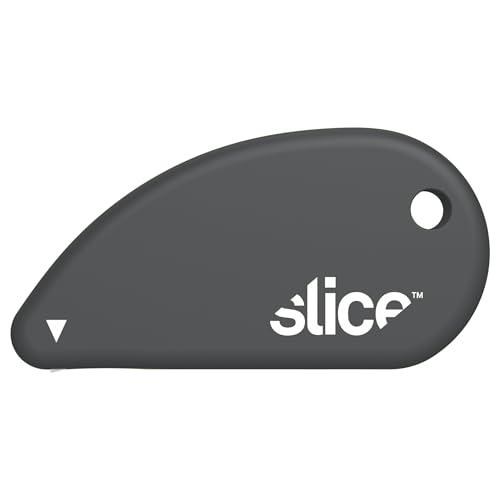 Slice Micro Safety Cutter | Safe Ceramic Box Cutter Lasting 11x Longer than Metal | Keychain Box Opener | 1 Pack | Millennial Gray - color: Millennial Gray, size: 1 Pack