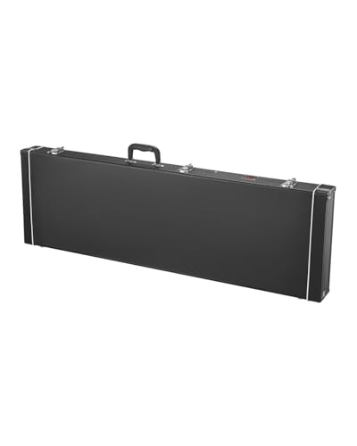 VEVOR Bass Guitar Hard Case, 48.03 in Rectangular Guitar Hard Case, With Lock Latch Keys Handle, PVC Padding Soft Lining Water-Resistant Hard Shell Guitar Cases, for 39-46.5 in Bass Guitars, Black - size: 48.03 inches Rectangular