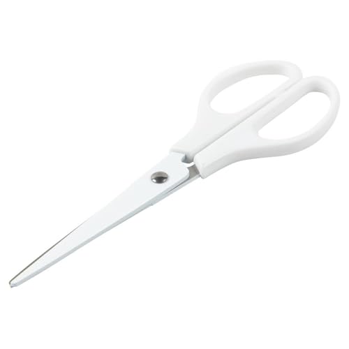 JAM PAPER Arts & Crafts Scissors - 6 3/4 Inch - White - Ergonomic Handle & Stainless Steel Pointed Tip Blades - Sold Individually - color: White, size: Craft (6.75 Inch)