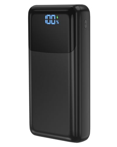 Portable Charger Power Bank 50000mAh, PD 30W and QC 4.0 Fast Charging - color: BLACK