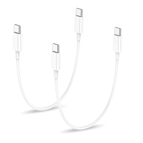 USB C to USB C Charging Cable 1ft 240W, 2Pack for Apple iPhone 17/16/15 Fast Charger Cord, Short USBC to USB-C Power Cord for iPhone 17/16e/Pro/Air/Pro Max, for MacBook Pro/Air, for iPad Pro/Air/Mini - size: 1FT