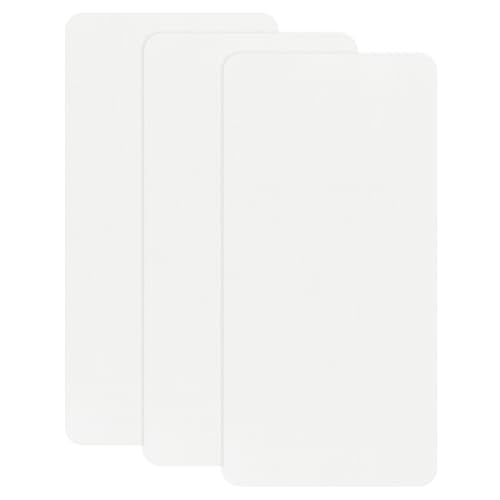 M METERXITY 3-Pack Polyester Repair Patches, 7.9 x 3.9 Self-Adhesive Fabric Repair Patches Waterproof Lightweight for Clothes/Sofas/Tents/Bags/Car Seats [White] - color: White