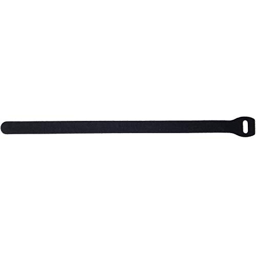 Reusable Cable Ties Large and Strong Gripping Jumbo Size 3/4" x 16" for Large Bundles of Cables - 10 Pack (Black) - color: Black 3/4" X 16"