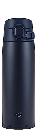 Zojirushi SM-VA60-AD Water Bottle, One-Touch Stainless Steel Mug, Seamless, 20.3 fl oz (600 ml), Navy - color: Navy Blue, size: 20 Ounces