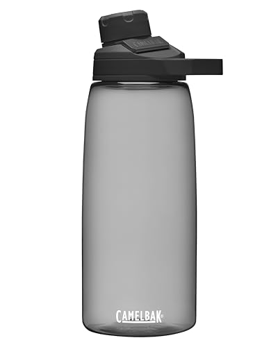 CamelBak Chute Mag Water Bottle with Magnetic Leak‑Resistant Cap, Lightweight Tritan Design for Everyday Hydration - color: Charcoal, size: 32 Ounces