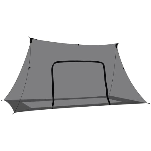 Onewind Camping Mosquito Net for Cot, Shelter Bugnet Camping Screen Room - color: Black-Bugnet Only (without Floor)