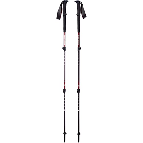 BLACK DIAMOND Trail Trekking Poles (Pair), Lightweight, Aluminum, Hiking - color: Women's Cherrywood, size: 100-125 cm (Foam Grip)