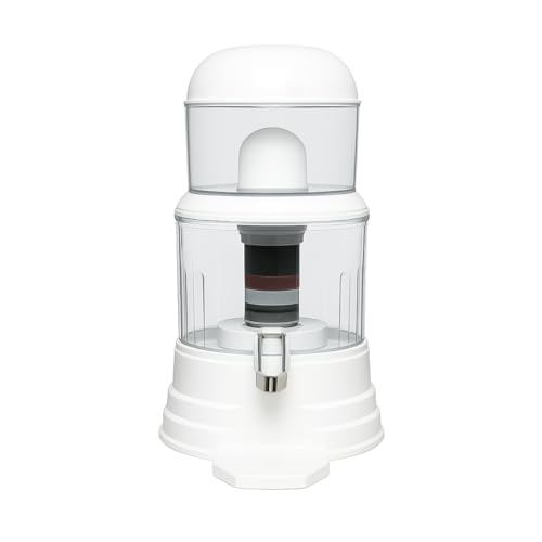 Nispira Super Mineral Countertop Gravity Water Filter System 12L 3-Gallon Household Economical Drinking Pot Water Dispenser