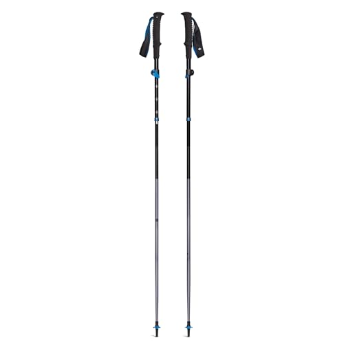 BLACK DIAMOND Distance Z Trekking Poles (Pair), Foldable Z-Pole, Hiking - color: Pewter (Aluminum FLZ-Folding), size: 95-110 cm