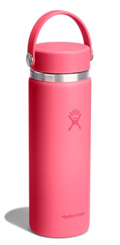 Hydro Flask Water Bottle - Insulated Stainless Steel - Wide Mouth Flex Lid, Non Spill, Leakproof and Refillable in 20 Oz Popstar Pink - color: POPSTAR PINK, style: 20 Oz