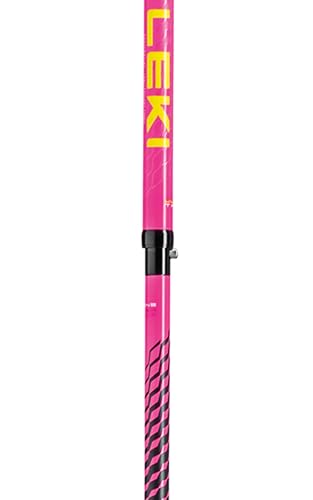 LEKI Ultratrail FX.One Superlite Trekking Poles | Carbon, Foldable, Ultralight Trail Running & Hiking Sticks - color: Pink-Yellow-Carbon, size: 105 cm