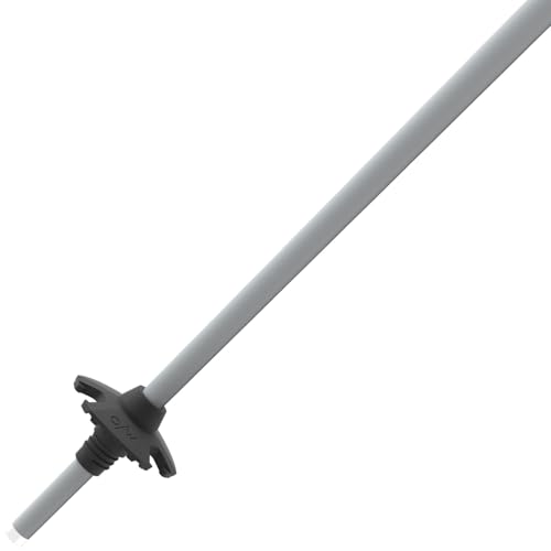 Fischer ONE Way Unisex GT 18 Alpine Skis Poles - Durable Lightweight Aluminum Easy-to-Use Outdoor Winter Sports Downhill Ski Poles with Ergonomic Grip & Adjustable Strap - Pair - color: Vapor, size: 120