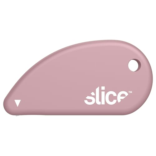 Slice Micro Safety Cutter | Safe Ceramic Box Cutter Lasting 11x Longer than Metal | Keychain Box Opener | 1 Pack | Dusty Rose - color: Dusty Rose, size: 1 Pack