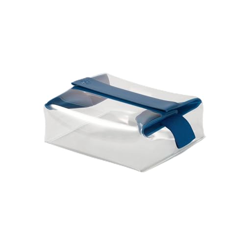 Cadence Parcel - Clear Travel Kit with Zipperless Magnetic Closure - Cove, Medium - Durable, Leak-Resistant and TSA Approved Toiletry Bag - Modular Organization - Recycled TPU (1 Qt) - color: Cove, size: Medium