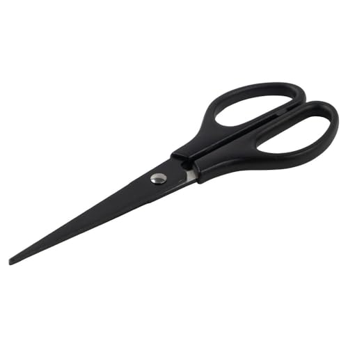 JAM PAPER Arts & Crafts Scissors - 6 3/4 Inch - Black - Ergonomic Handle & Stainless Steel Pointed Tip Blades - Sold Individually - color: Black, size: Craft (6.75 Inch)