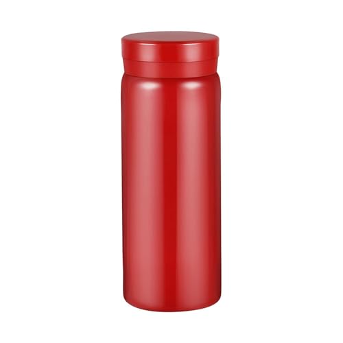Mini Water Bottle Cute Water Bottle - 7 oz Tiny Insulated Vacuum 18/10 Stainless Steel Small Flask - Leak Proof & Spill Proof & Keeps Cold and Hot for Drink, Coffee, Tea - Red - color: Red, size: 6.8 Ounces
