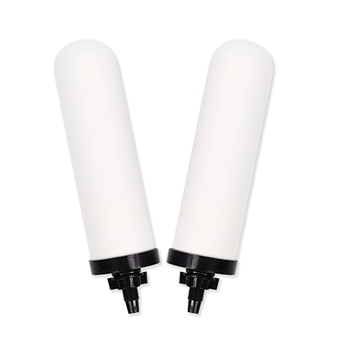 2 Pack 7'' ceramic water filter Candle with Activated Carbon - style: 7inch-2