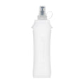 WRELS Soft Flasks Running Water Flask Folding Soft Water Bottles Small for Outdoor Sports Hiking Hydration Pack 5oz/8oz/17oz(WHITE,17oz) - color: White, style: 500ml/17oz