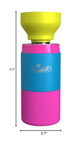 HIBEAR - 32oz All-Day Adventure Flask: The Insulated Multi-Tool of Beverage Bottles - Craft Pourover, Cold Brew, Tea, Water Infusion, Wine Decanting, Hydration. (Tropic Thunder) - color: Tropic Thunder