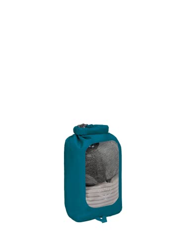 Osprey Waterproof Dry Sack with Window - color: Waterfront Blue, size: 6L