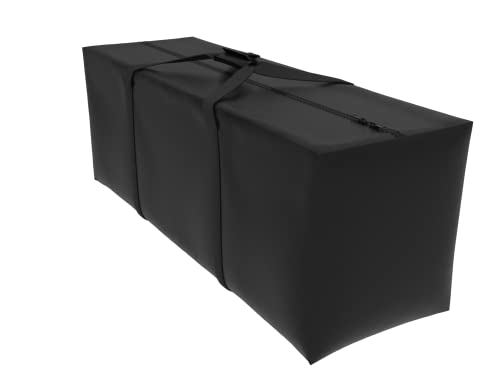 Outdoor Rectangular Cushion/Cover Storage Bag, Protective Zippered Storage Bags with Handles, 50''L x 13''W x 20''H Black - color: Black, size: 50''X13"X20''