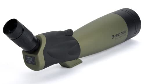 Celestron Ultima 22-66x100 Spotting Scope for Long-Range Viewing | Large Objective Lens, Long-Range Birding & Wildlife Viewing, Fully Multi-Coated, Smooth Focusing, Waterproof Construction - style: Ultima 100 - 45°