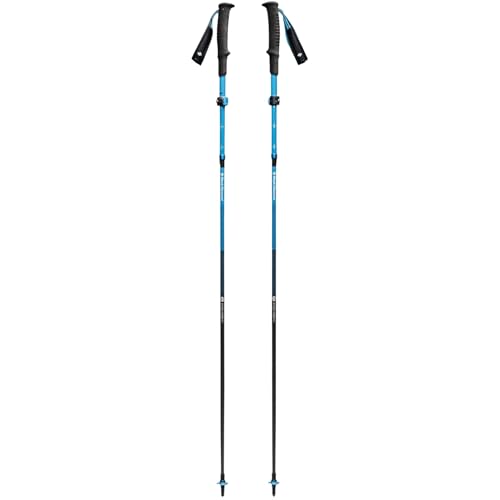 BLACK DIAMOND Distance Z Trekking Poles (Pair), Foldable Z-Pole, Hiking - color: Ultra Blue (Carbon Fiber FLZ-Folding), size: 95-110 cm