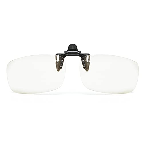 Reading Glasses Clip On Magnifiers for Eyeglasses and Flip Up Blue Light Blocking Glasses for Women Men (transparent, 2.25x) - size: 2.25x