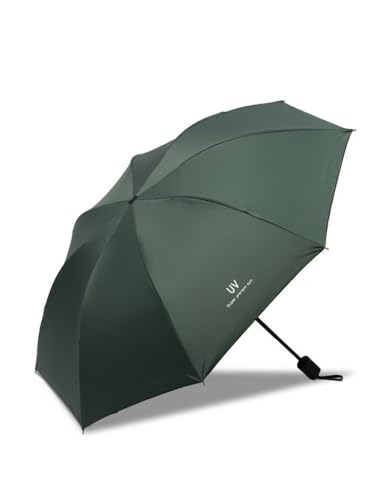 Umbrellas Windproof Travel, Light Portable and automatic Folding Rain Umbrella, All-weather UV protection,Waterproof Canopy - Fits Car & Backpack - color: Green