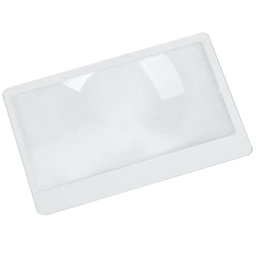 8 Pack Credit Card Magnifier Wallet Fresnel Lens - 300% Magnifying Glass Card for Reading & Fire Starting (Wallet/Pocket Size)，8 Set Flexible Credit Card Size Magnifier(Includes Card Protective Cover