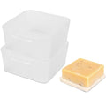 Soap Case Box, Vonpri Soap Dish Storage Holder for Shower Home Outdoor Traveling (2Pcs Clear) - color: 2pcs Clear