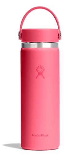 Hydro Flask Water Bottle - Insulated Stainless Steel - Wide Mouth Flex Lid, Non Spill, Leakproof and Refillable in 20 Oz Popstar Pink - color: POPSTAR PINK, style: 20 Oz