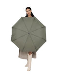 Windproof Travel Umbrella - Compact, Light, Full Automatic Open/Close - Folding Backpack Umbrella for Rain & Sun UV Preotection For Men & Women, Unbreakable 8 Fiberglass Ribs UK Design - color: Olive