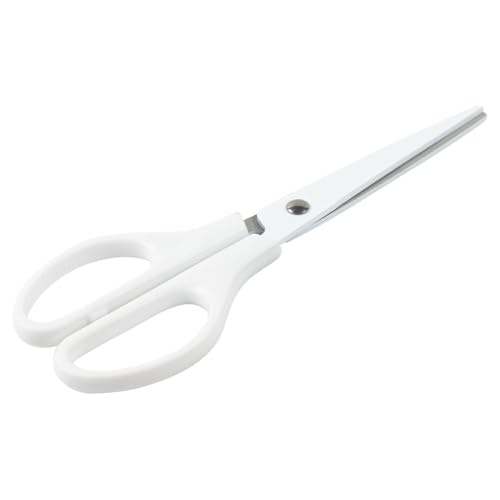 JAM PAPER Arts & Crafts Scissors - 6 3/4 Inch - White - Ergonomic Handle & Stainless Steel Pointed Tip Blades - Sold Individually - color: White, size: Craft (6.75 Inch)
