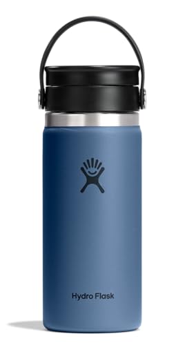 Hydro Flask Flex Sip Coffee Tumbler – Insulated Stainless Steel, Non Spill, Leak Proof Travel Coffee Cup 16 Oz Harbor Blue - color: HARBOR BLUE, style: 16 Oz