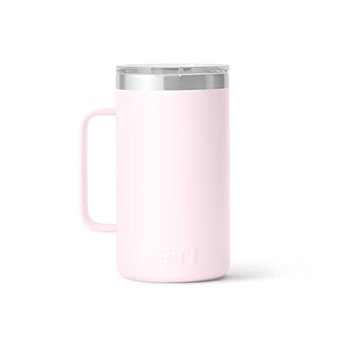 YETI Rambler 24 oz Mug, Vacuum Insulated, Stainless Steel with MagSlider Lid - color: Ice Pink
