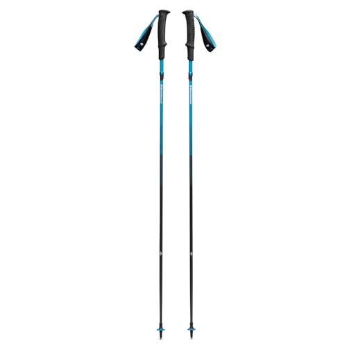 BLACK DIAMOND Distance Z Trekking Poles (Pair), Foldable Z-Pole, Hiking - color: Desert Sky (Carbon Fiber Z-Folding), size: 105 cm