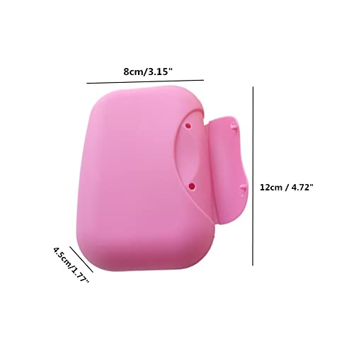 Plastic Soap Case Holder Container, 5 Pack Portable Travel Soap Box Dish Organizer for Bathroom Home Outdoor Hiking Camping